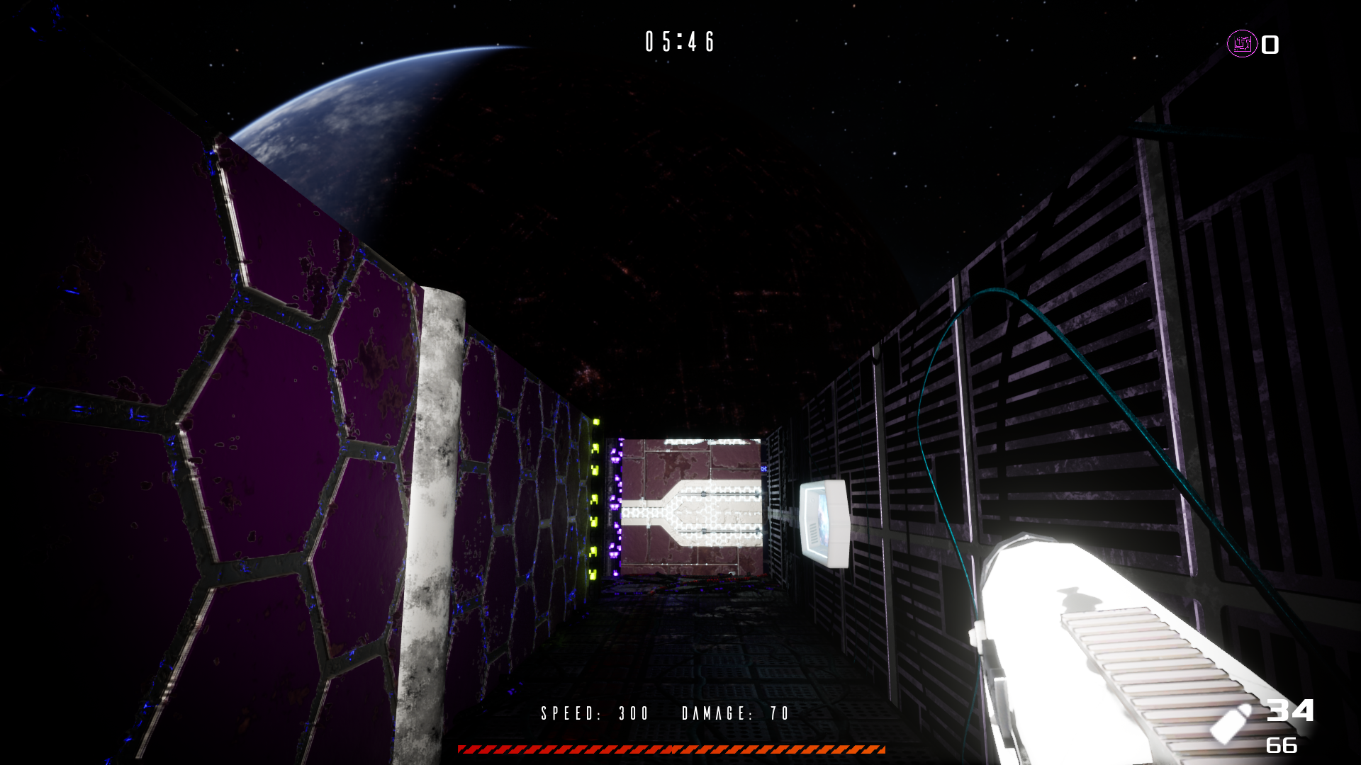 LABYRAINTH alien world: a vast extraterrestrial vista with dynamic lighting and atmospheric haze