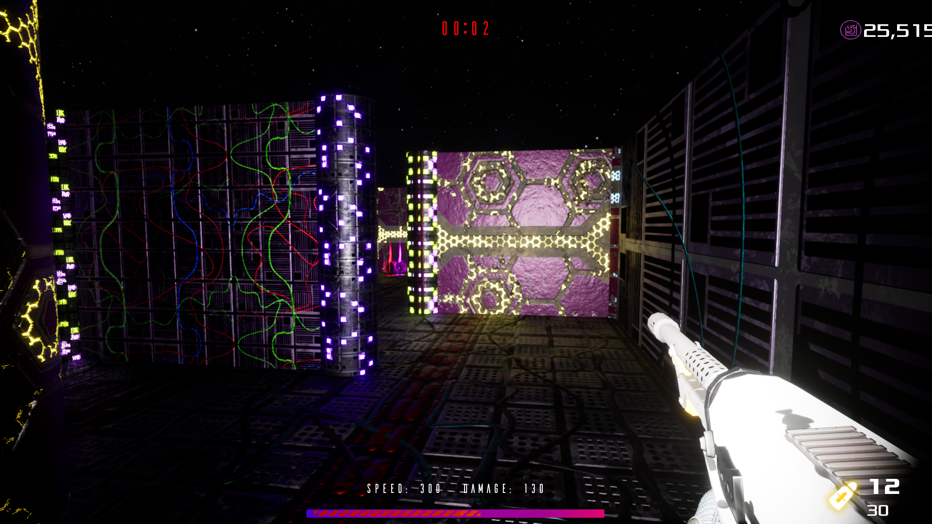 LABYRAINTH time pressure: the countdown HUD as the labyrinth reconfigures around the player